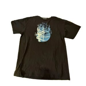 mens t-shirt , Baskett ball, vintage, blue and purple
